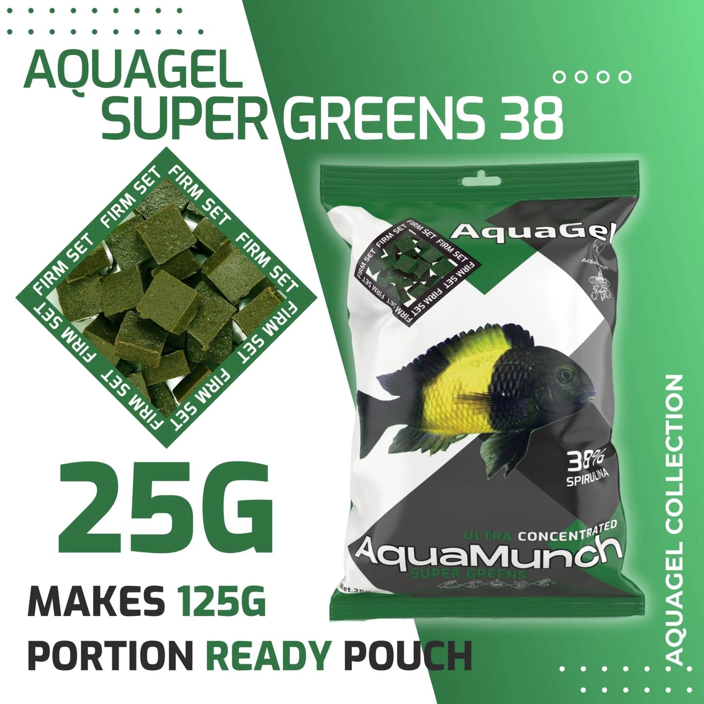AquaMunch AquaGel Super Greens 25g Ready Portion