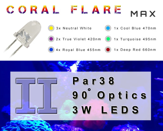 Coral Flare Max II full spectrum PAR38 reef lamp