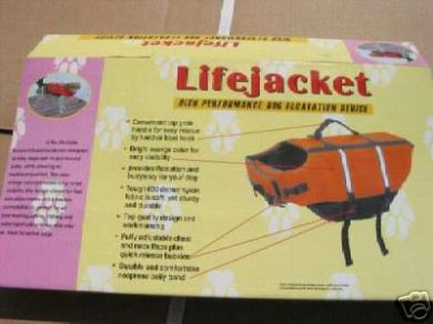 Suprem Aqua Dog Reflective Life Jacket Size L 40cm