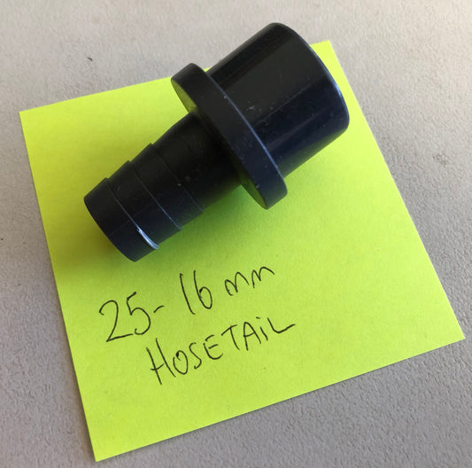 25MM TO 16MM BARBED HOSETAIL ADAPTER