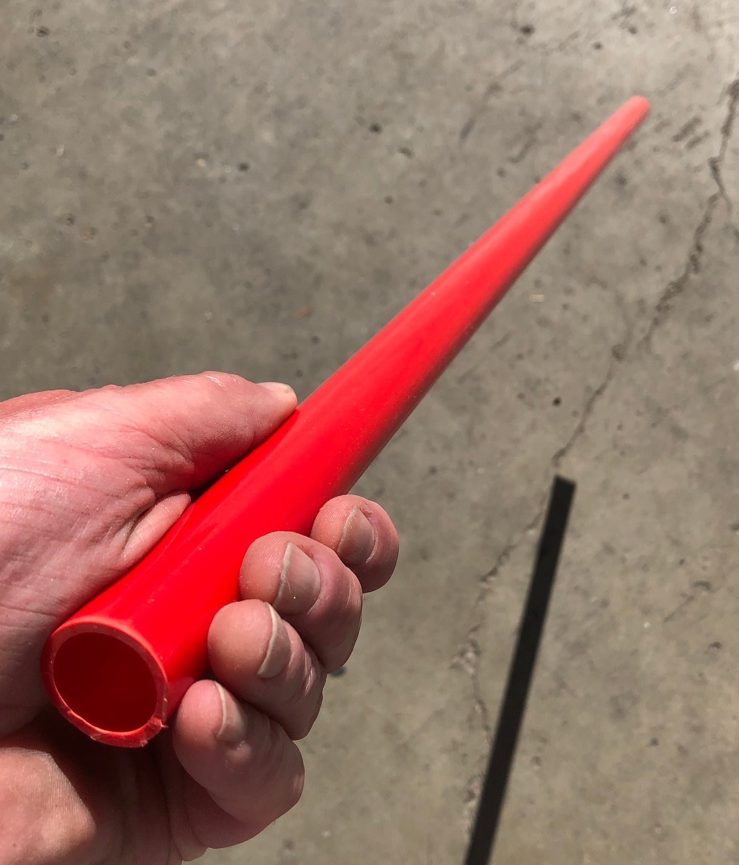 PVC Pipe 25mm O/D 1 METRE RED COLOUR