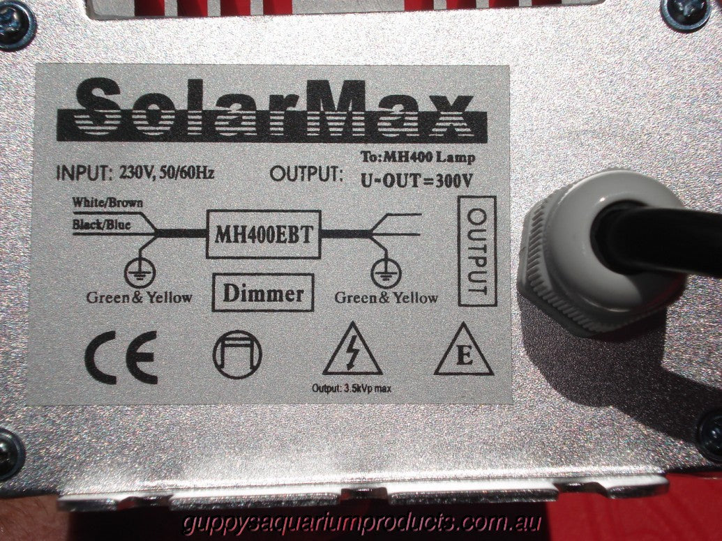 SolarMax 400W OVERDRIVE Metal Halide Electronic Dimmable Ballast