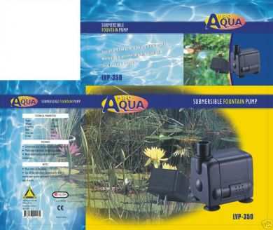 Pro Aqua Submersible Pond and Aquarium Pump 350L