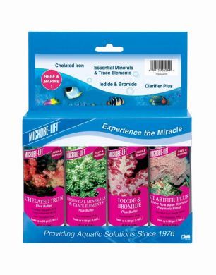 Microbe Lift Reef & Marine Starter Kit #1  118ml x 4