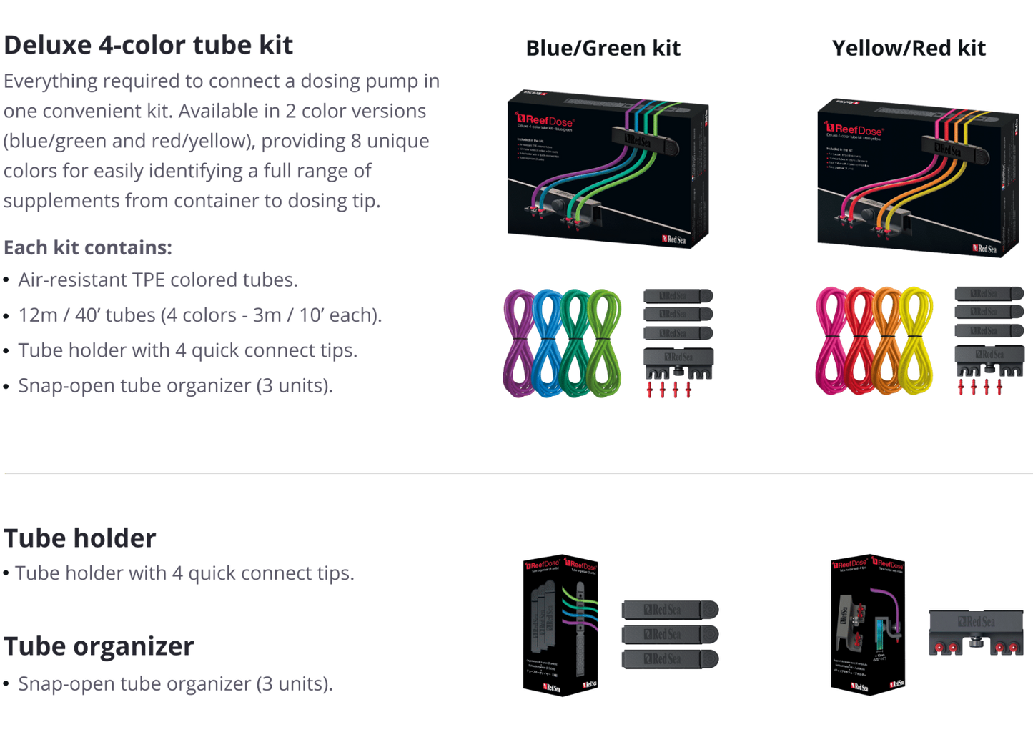Red Sea Reef Dose Accessory Kit blue/green