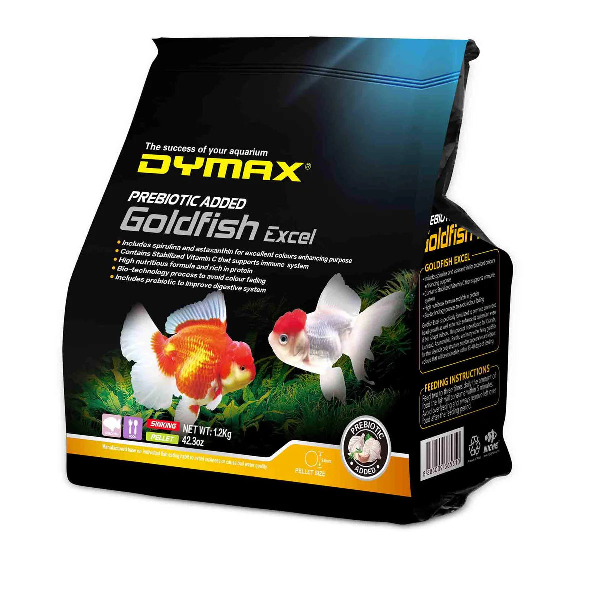 Dymax Goldfish Excel 1.2kg Sinking Pellet