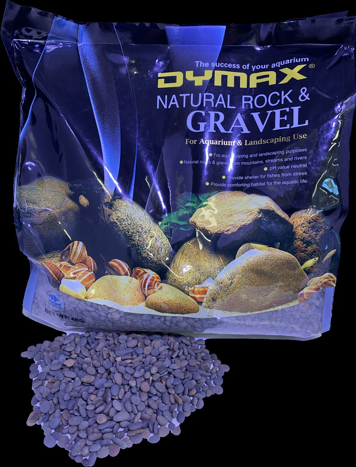 Dymax Natural Black Gravel 8kg