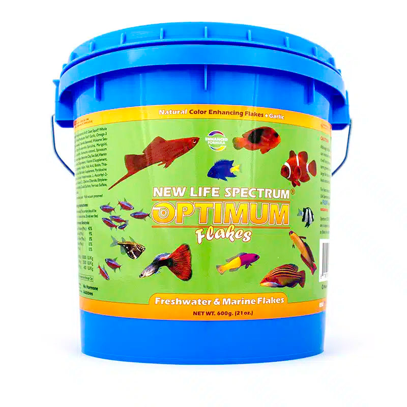 New Life Spectrum Optimum Flakes Freshwater & Marine Floating 600g