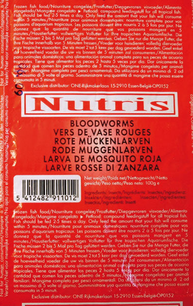 Nutris Frozen BloodWorm 100g