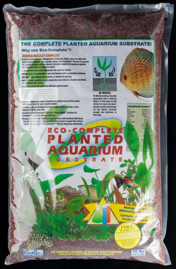 CaribSea Eco-Complete Planted Red 20lb (9.072kg) 1 - 6mm