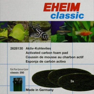 Eheim Classic 250 Carbon Filter Pads (3pk) 2628130