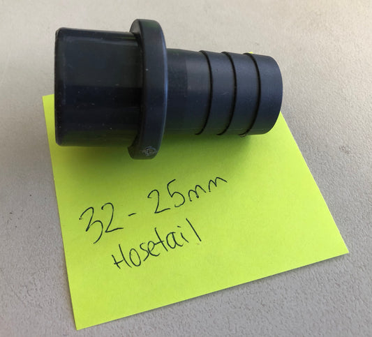 32MM TO 25MM BARBED HOSETAIL ADAPTER