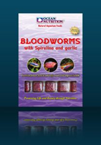 Ocean Nutrition Frozen BloodWorm Spirulina Garlic 100g – Guppy's ...