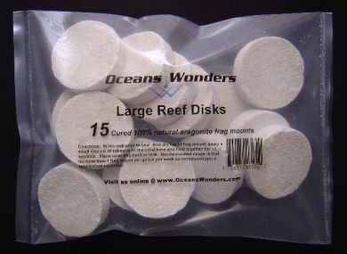 Ocean Wonders Large Coral Frag Disks 15pc
