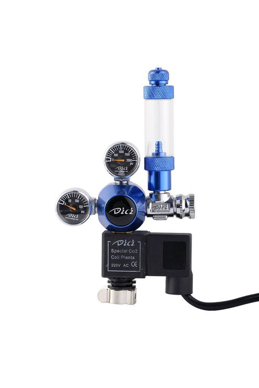 Dici double gauge compact co2 valve with solenoid