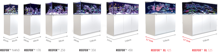 Red Sea Reefer 250 Aquarium (Grey marble cabinet)