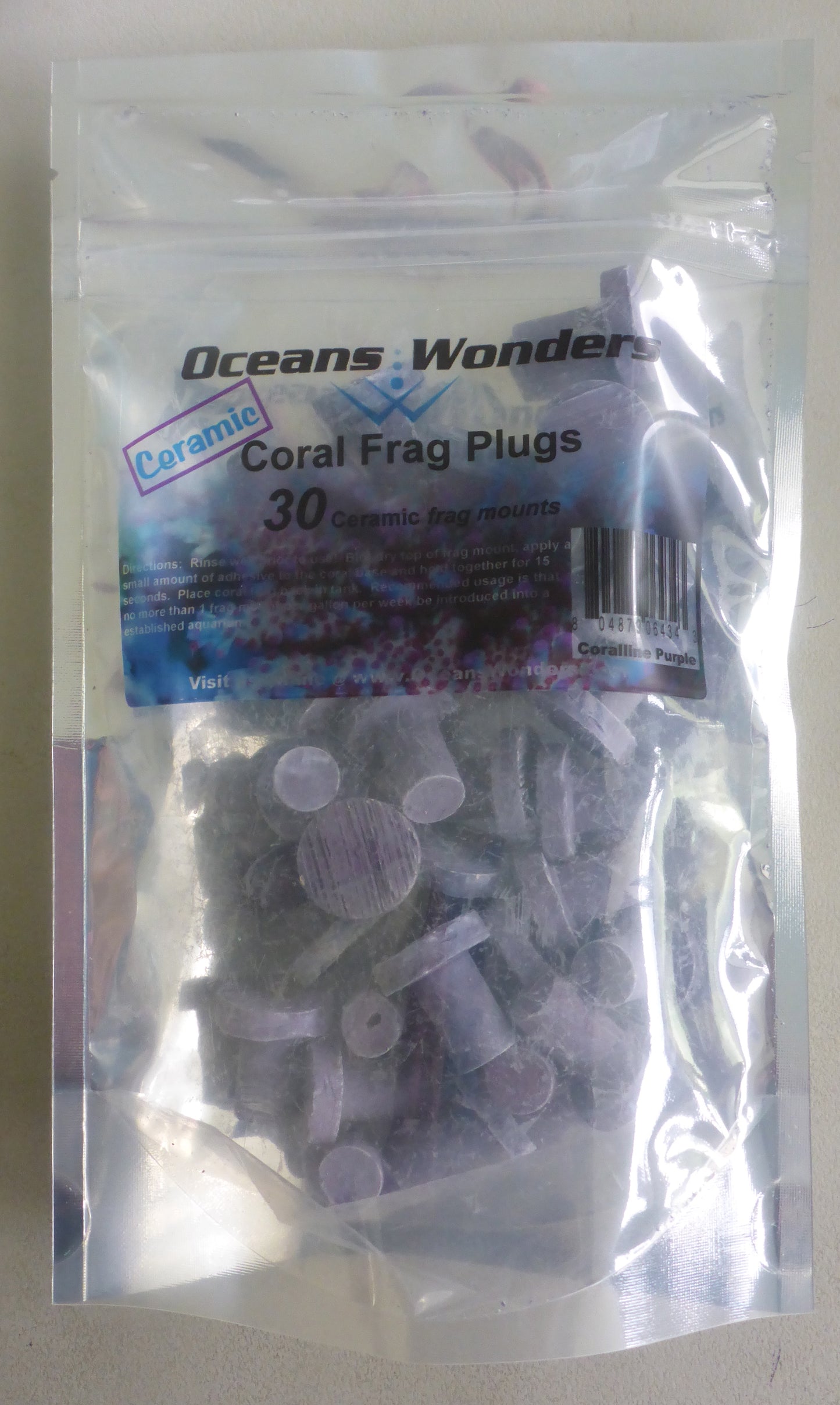 Ocean Wonders Purple Coral Frag Plugs 30pc