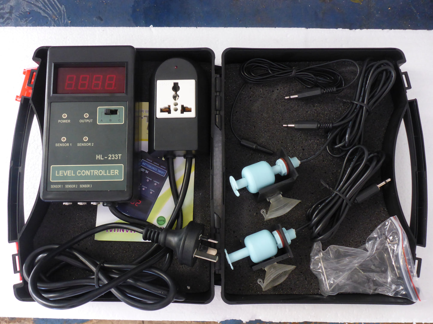 Auto Top Off System 2 switch ATO with thermometer and LED display