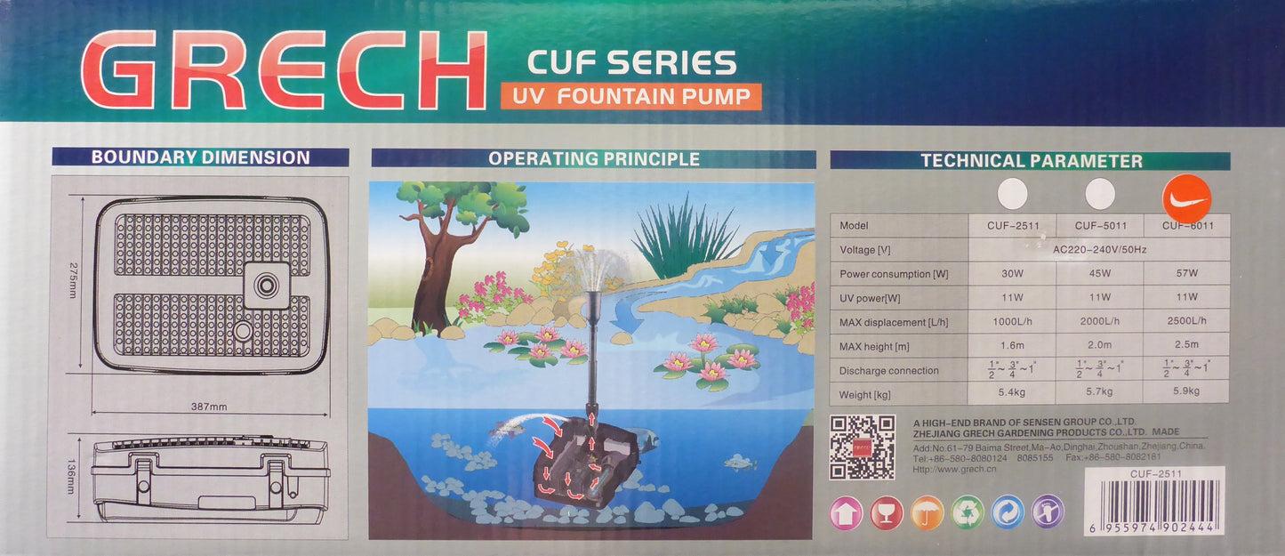 CUF-6011 Pond Pump/Filter/UV