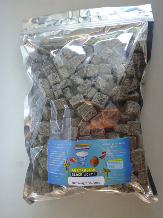 Freeze dried blackworm cubes 150g