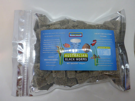 Freeze dried blackworm cubes 50g