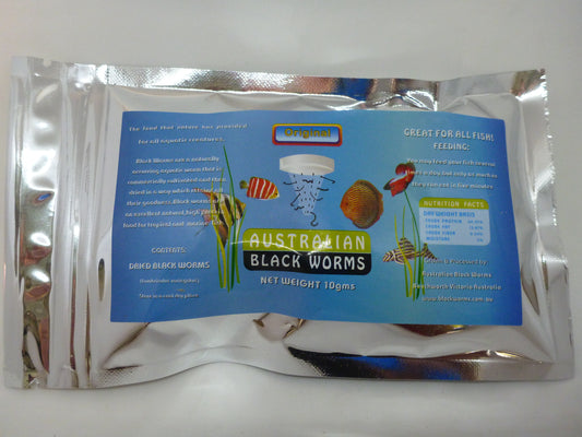 Freeze dried blackworm cubes 10g