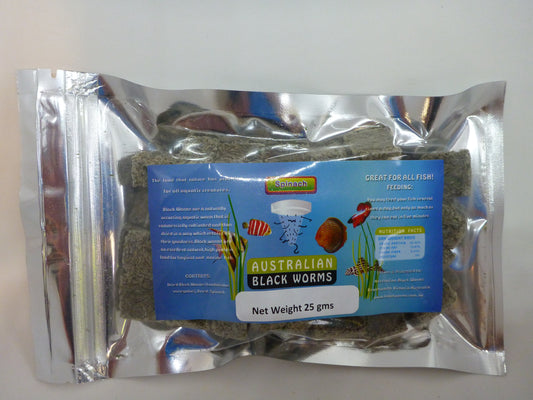 Freeze dried blackworm cubes 25g With Spinach