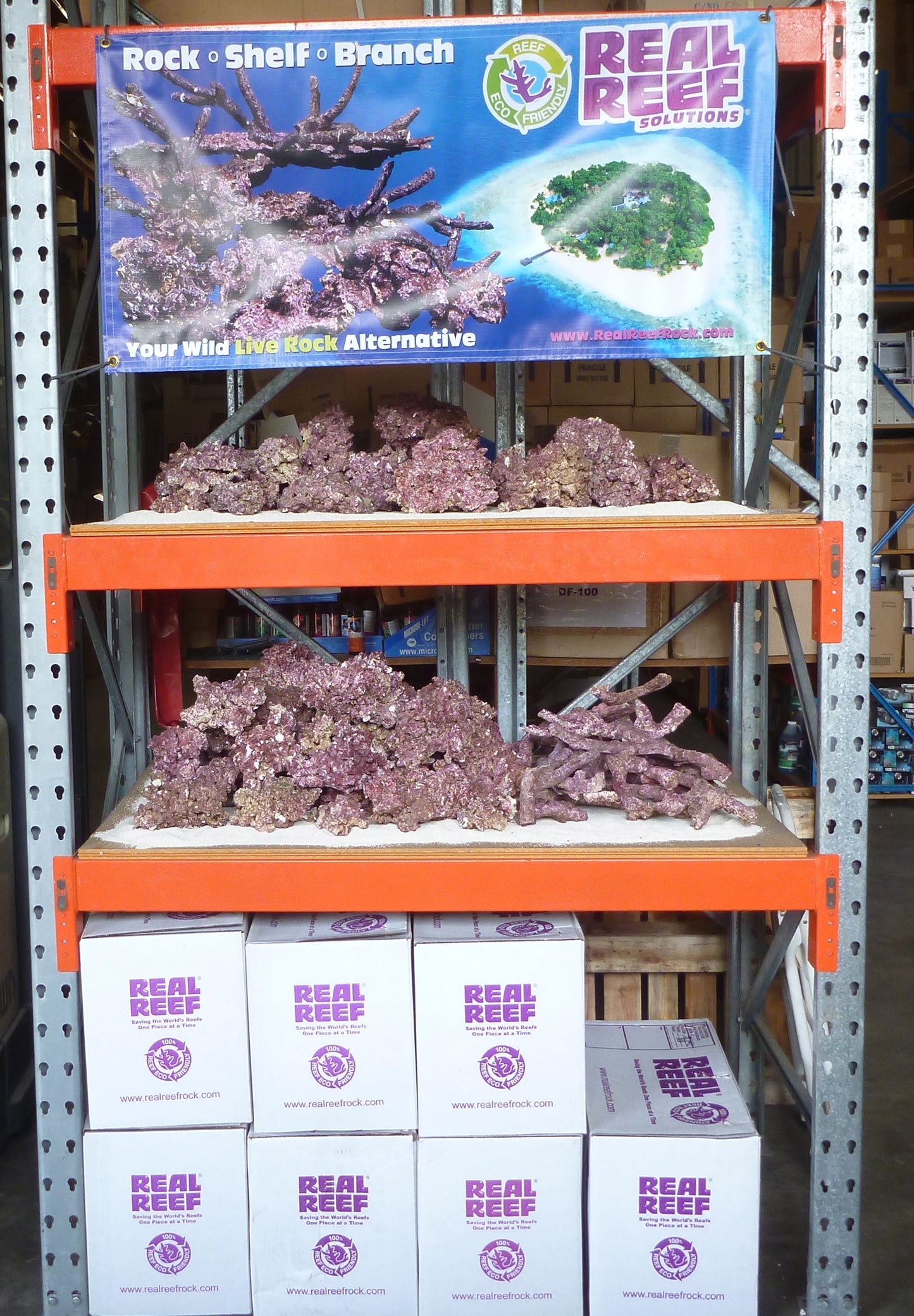 Real Reef Rock Branching  per kg