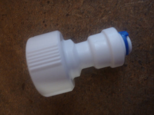 Reverse Osmosis Tap fixture 1" push in fitting all plastic