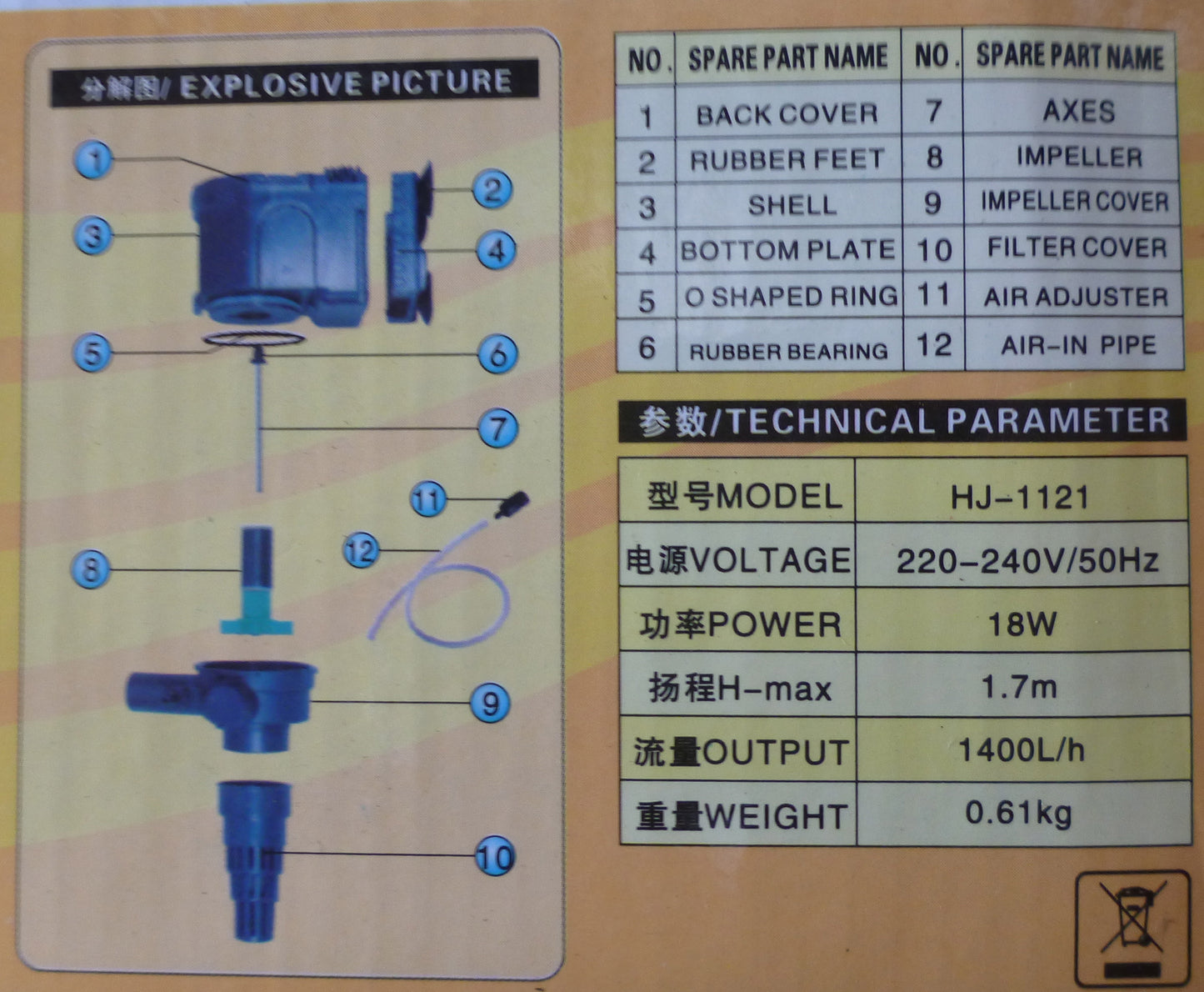 Powerhead 1400LPH HJ-1121