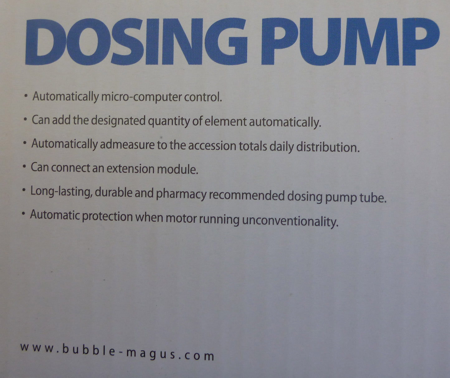 Bubble Magus-TS1 Dosing Pump single Channel