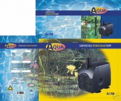 Pro Aqua LVP-750 Submersible pond and Aquarium 750L Water Feature Pump