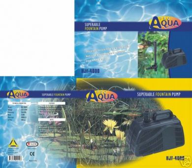 Pro Aqua Submersible pond and Aquarium Pump HJF-3000L