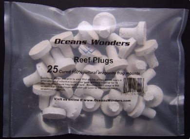 Ocean Wonders Coral Frag Plugs 25pc