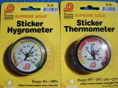 Supreme Aqua Reptile Hygrometer & Thermometer