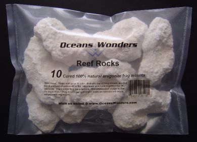 Oceans Wonders Coral Frag Rocks 10pc