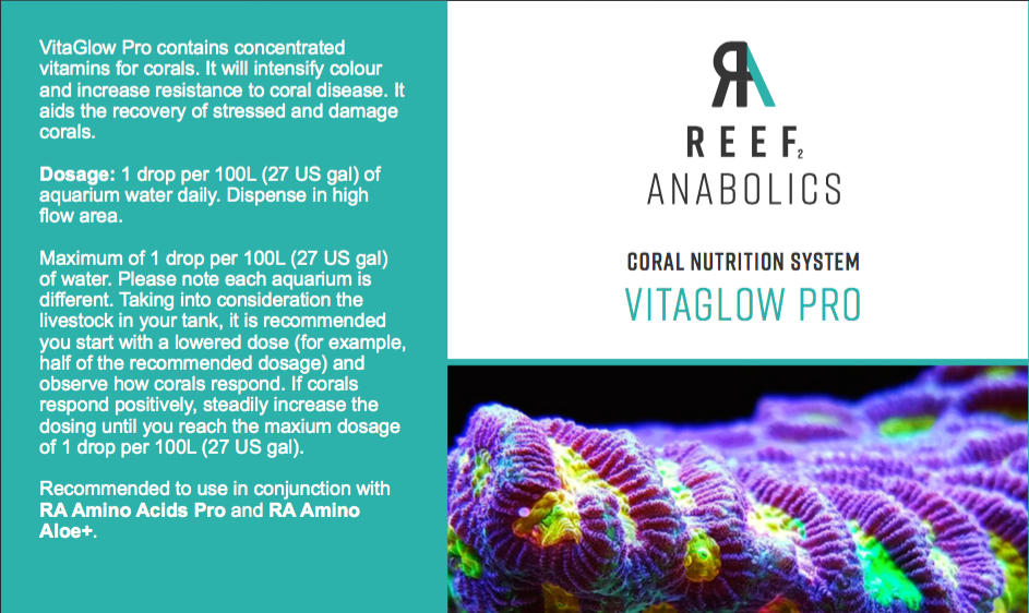 Reef Anabolics Vitaglow Pro 100ml bottle