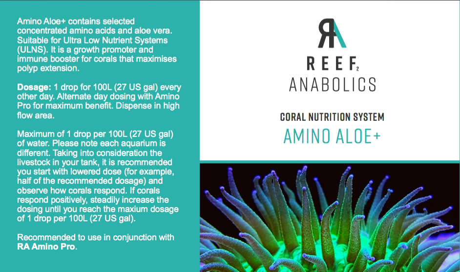 Reef Anabolics Amino Aloe + 50ml bottle