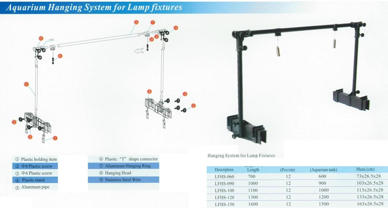 Hanging System For Lights Fittings upto 120cm