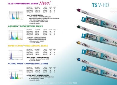 UVL 24W T5 V-HO Super Actinic Bulb 420NM