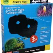 Aqua One /Nautilus 2700/Aquis 2200/2400 Sponge pad 35ppi 2pk 42s